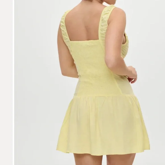 FINAL PRICE!! Frankie’s Bikinis Christa Yellow Dress - Picture 3 of 8